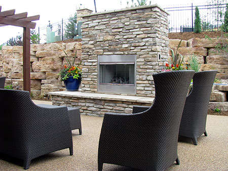 Outdoor Patio Fireplace